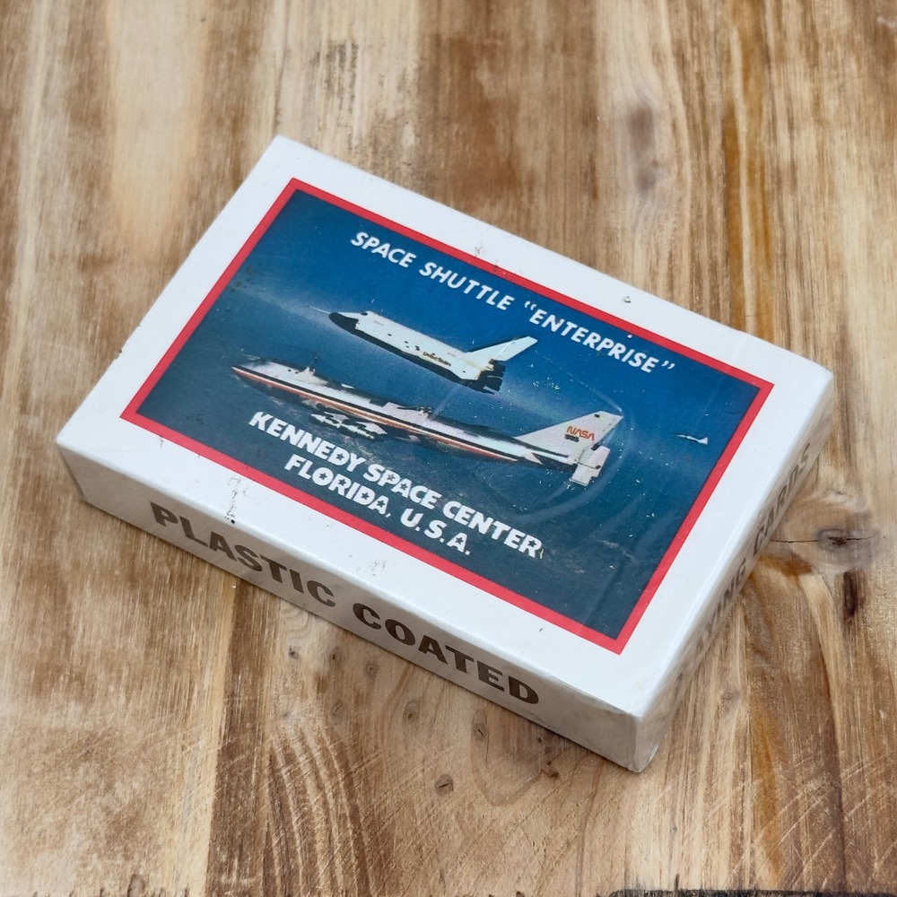 NASA Space Shuttle Enterprise Playing Cards Kennedy Space Center Vintage OS New